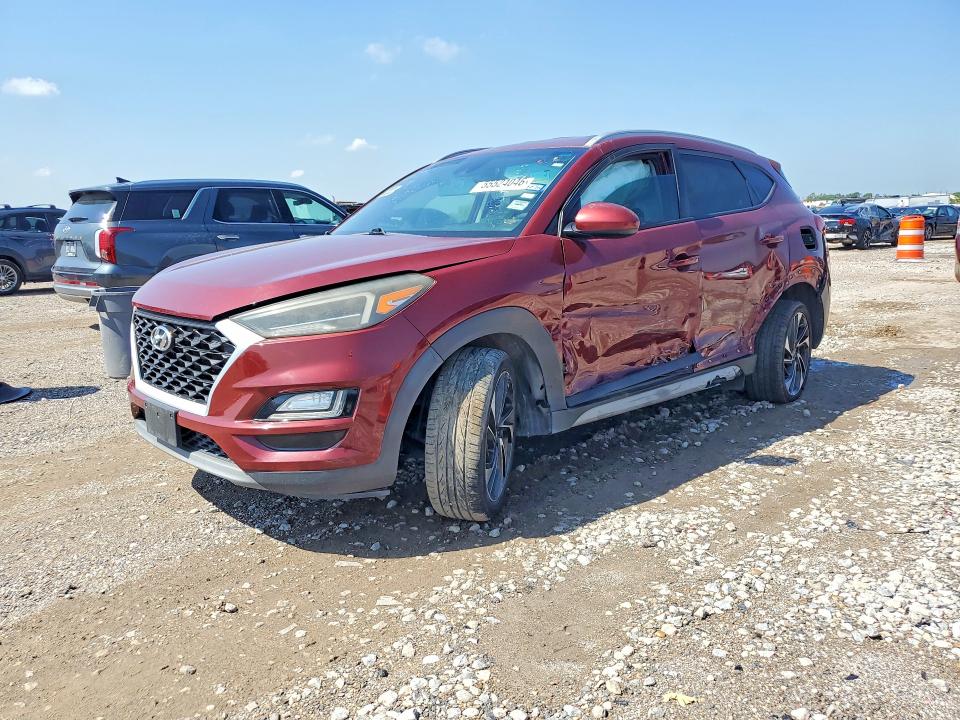 2019 Hyundai VIN KM8J33AL9KU995780 COPART salvage auction — SIDE, Tx - Certificate Of Title, sold $3,550 on 2026-07-09 (photo 1)