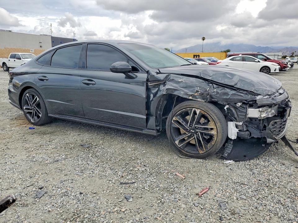 2025 Hyundai VIN KMHL54JC2SA504072 COPART salvage auction — FRONT END, Ca - Salvage Certificate, sold $7,100 on 2026-07-08 (photo 4)