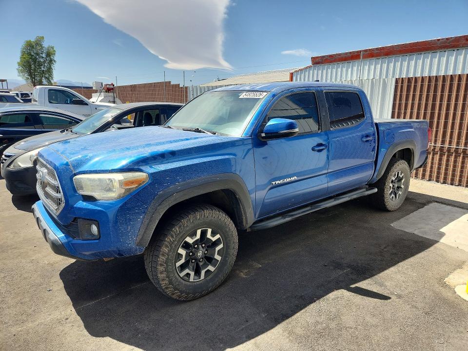 2016 Toyota Tacoma VIN 3TMCZ5AN9GM032608 COPART salvage auction — REAR END, NV - SALVAGE TITLE, sold $8,700 on 2026-07-29 (photo 1)