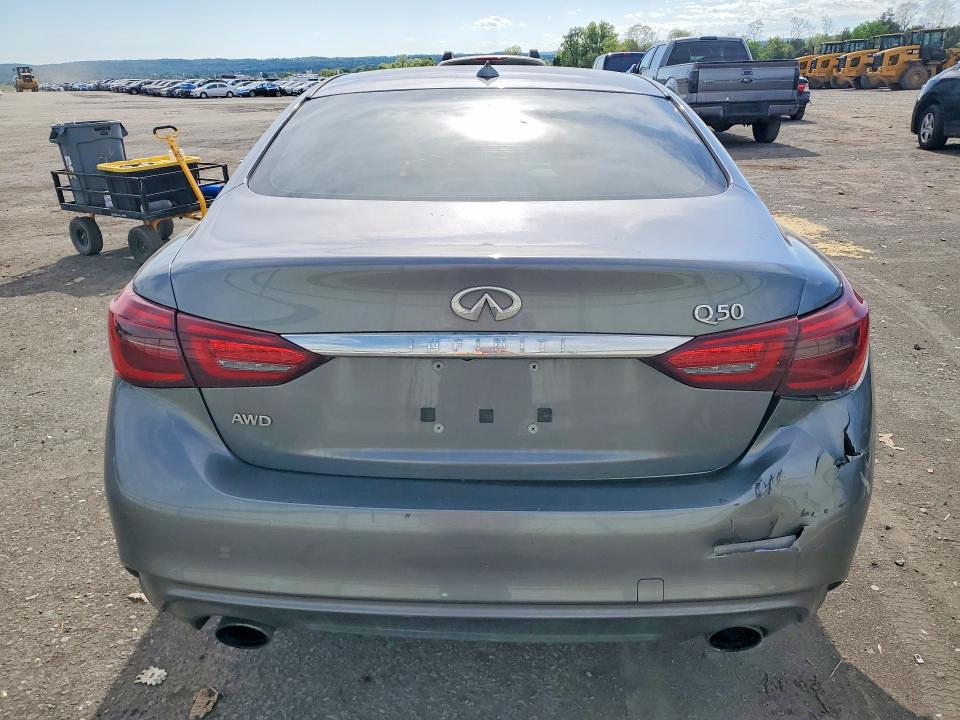 2018 Infiniti Q50 VIN JN1EV7AR4KM554749 COPART salvage auction — FRONT END, Pa - Certificate Of Salvage, sold $2,950 on 2026-07-02 (photo 6)