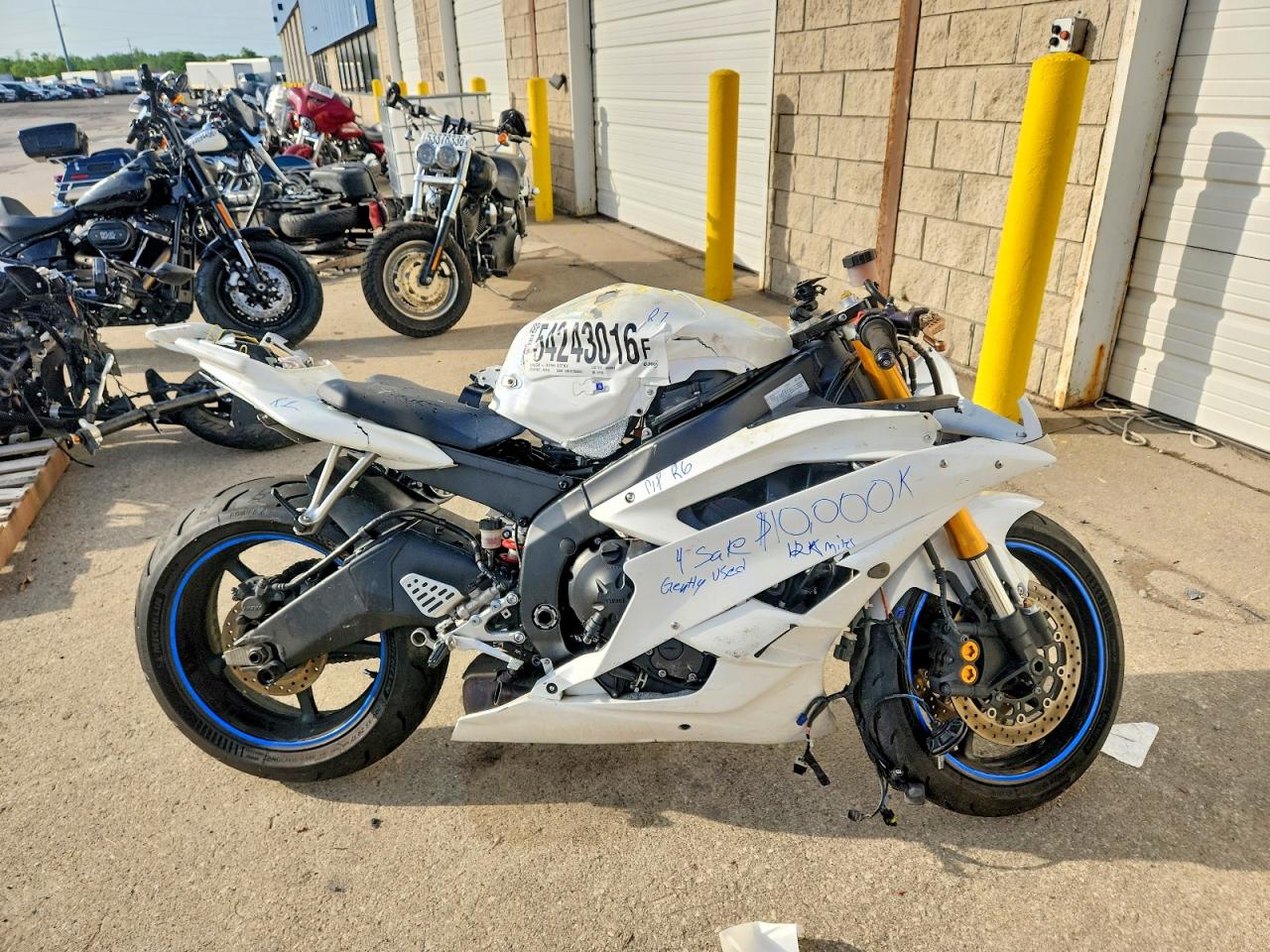 2007 Yamaha YZFR6 VIN JYARJ12E77A019180 COPART salvage auction — All Over, MI - CERTIFICATE OF TITLE, sold $825 on 2026-07-02 (photo 1)