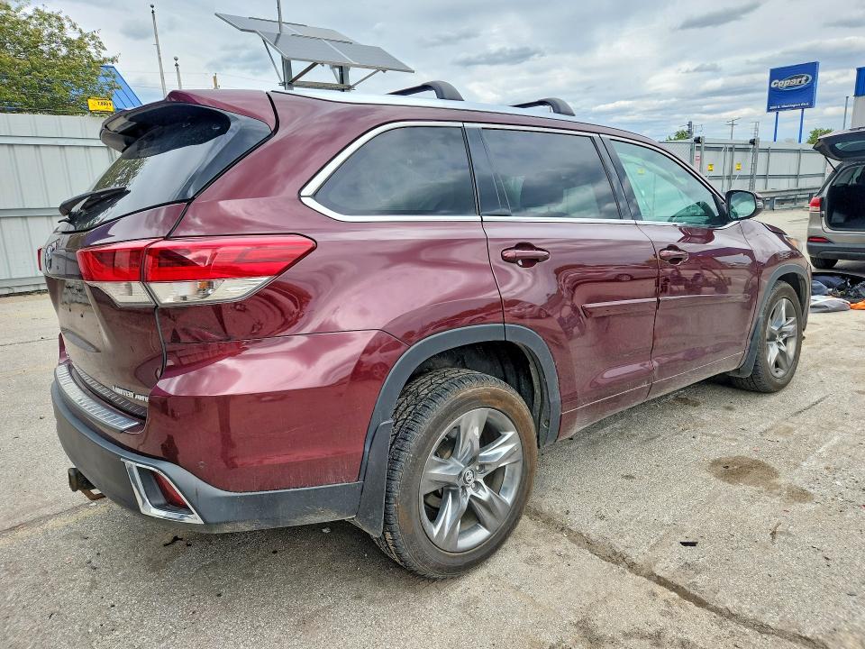 2018 Toyota Highlander VIN 5TDDZRFH3JS806535 COPART salvage auction — FRONT END, In - Certificate Of Title, sold $8,100 on 2026-07-13 (photo 3)