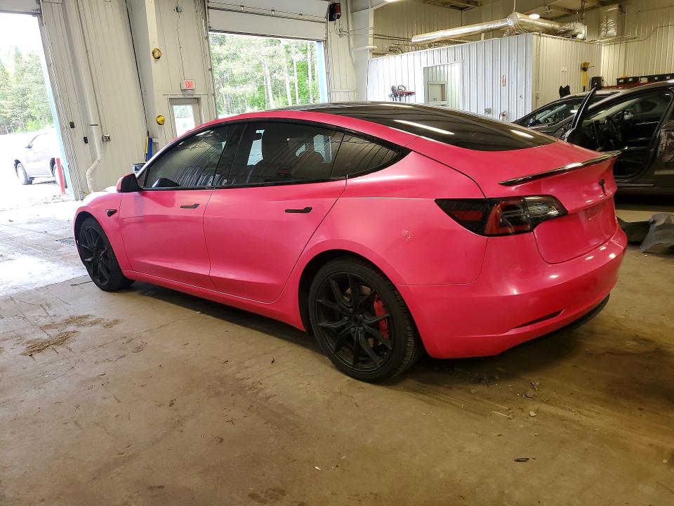 2021 Tesla Model 3 VIN 5YJ3E1EB8MF862405 COPART salvage auction — FRONT END, Mn - Cert Of Title-Salvage, sold $2,700 on 2026-07-21 (photo 2)
