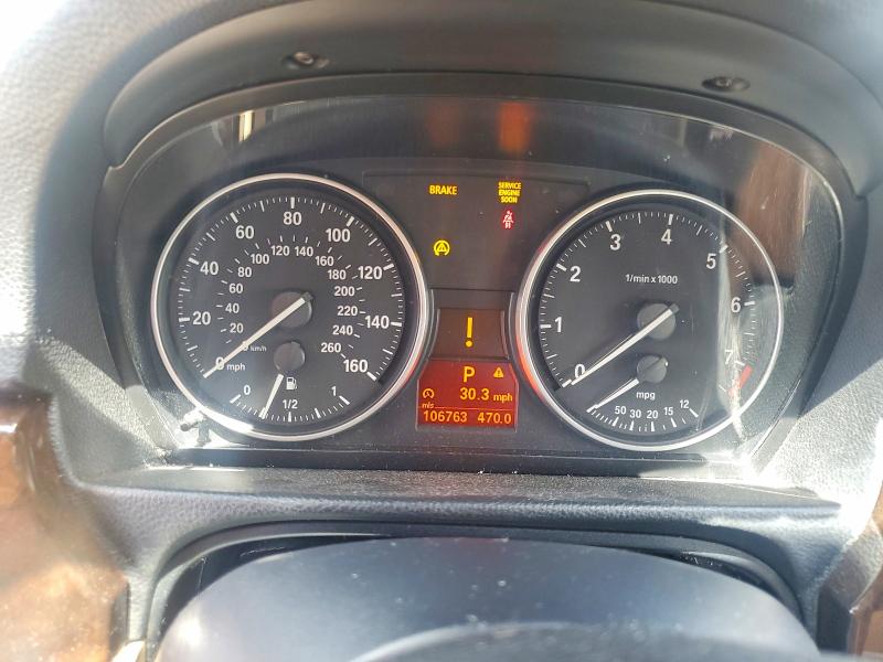 2011 BMW 3er VIN WBAPH7C50BE677060 COPART salvage auction — REAR END, GA - CERT OF TITLE-SALVAGE, sold $425 on 2026-07-08 (photo 9)