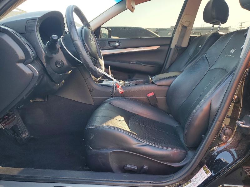 2013 Infiniti G VIN JN1CV6AP2DM724920 COPART salvage auction — FRONT END, Ca - Salvage Certificate, sold $2,200 on 2026-07-13 (photo 7)