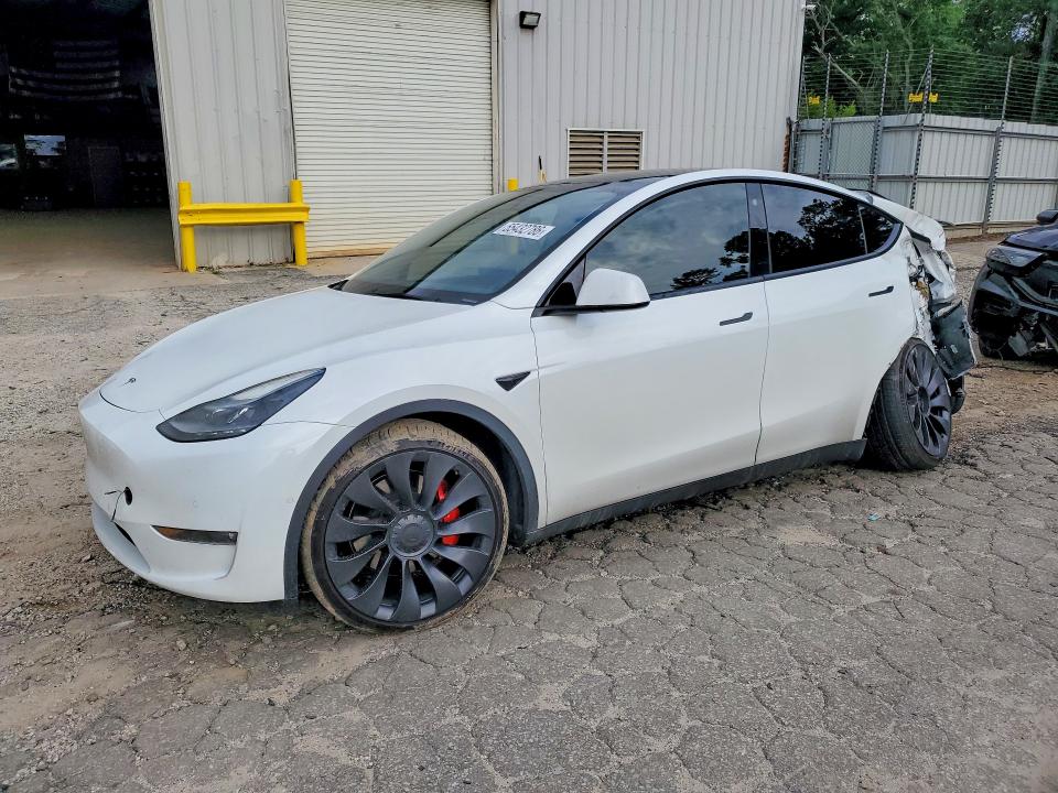 2022 Tesla Model y VIN 7SAYGDEFXNF539918 COPART salvage auction — REAR END, Ga - Cert Of Title-Salvage, sold $8,600 on 2026-07-24 (photo 1)