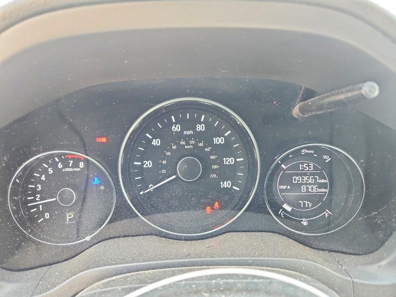 2016 Honda Hr-v VIN 3CZRU6H73GM730857 COPART salvage auction — FRONT END, Pa - Certificate Of Salvage, sold $3,550 on 2026-07-02 (photo 9)