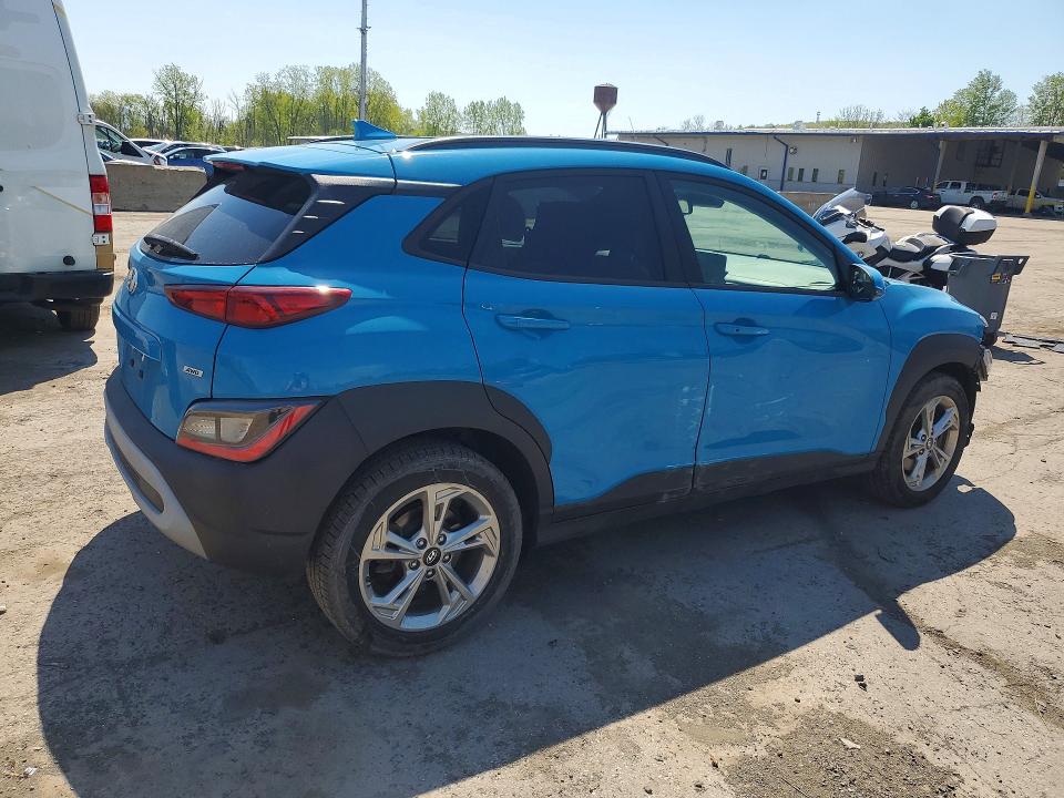2022 Hyundai Kona VIN KM8K6CAB8NU890641 COPART salvage auction — FRONT END, Nj - Cert Of Title-Salvage, sold $2,400 on 2026-07-16 (photo 3)