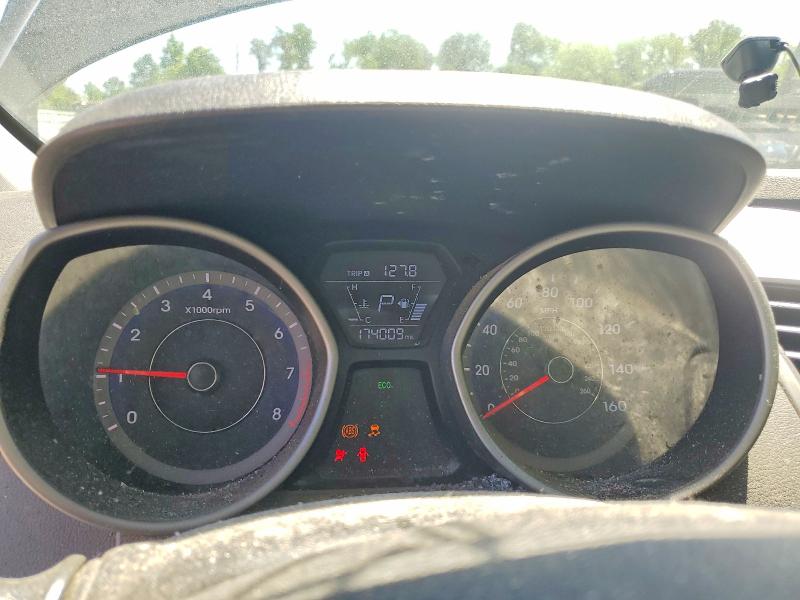 2016 Hyundai Elantra VIN KMHDH4AE5GU557951 COPART salvage auction — FRONT END, Nc - Salvage Certificate Of Title, sold $800 on 2026-07-08 (photo 9)