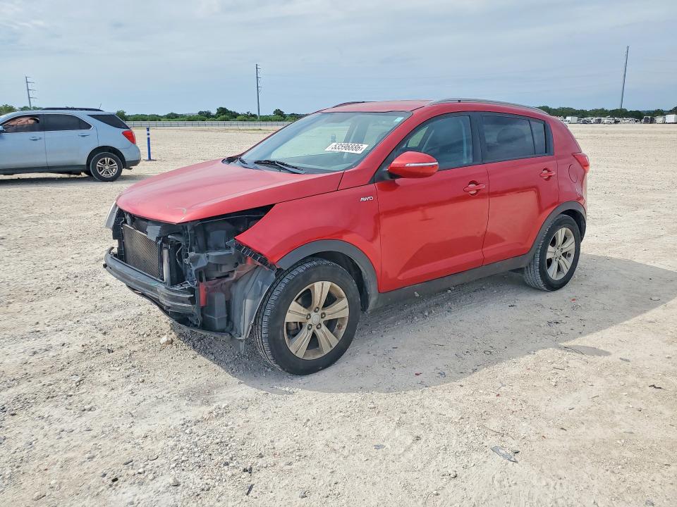 2011 Kia Sportage VIN KNDPBCA23B7025267 COPART salvage auction — FRONT END, TX - SALVAGE VEHICLE TITLE (P), sold $1,950 on 2026-07-09 (photo 1)