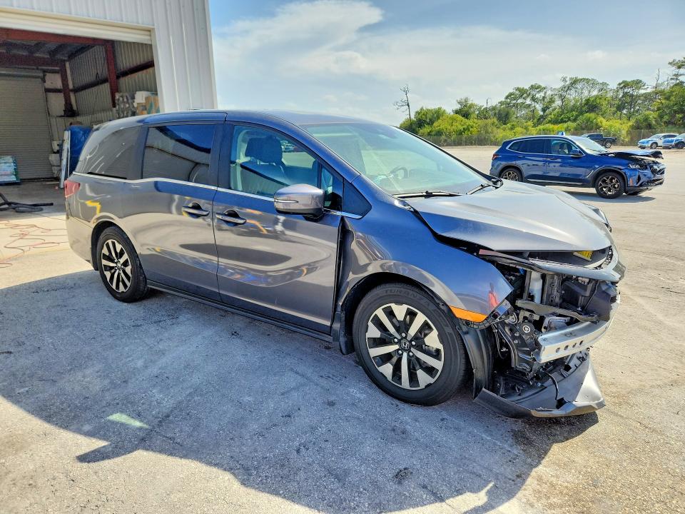 2025 Honda Odyssey VIN 5FNRL6H65SB074822 COPART salvage auction — FRONT END, Fl - Cert Of Title Slvg Rebuildable, sold $8,700 on 2026-07-29 (photo 4)