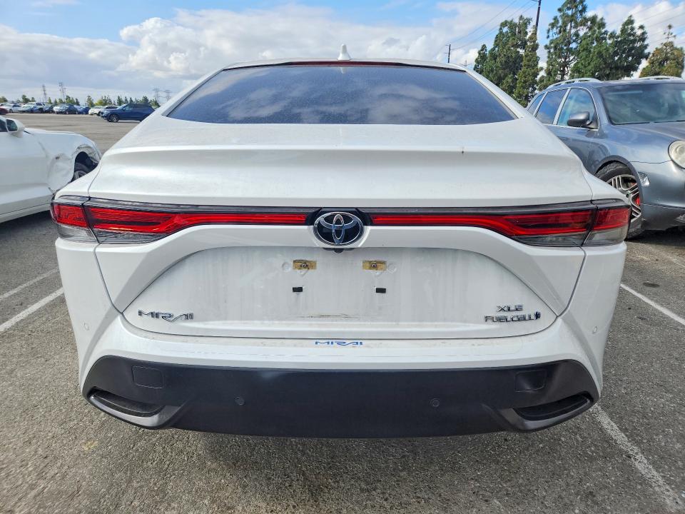 2023 Toyota Mirai VIN JTDAAAAA2PA009835 COPART salvage auction — FRONT END, Ca - Salvage Certificate, sold $1,700 on 2026-07-28 (photo 6)