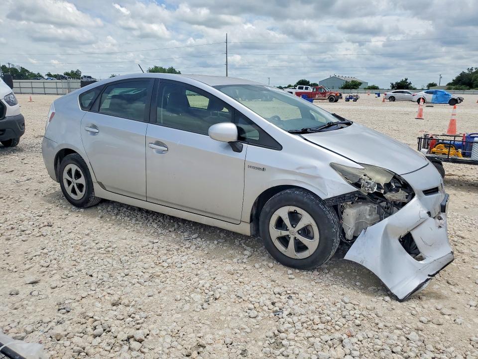 2013 Toyota Prius VIN JTDKN3DU4D5664691 COPART salvage auction — FRONT END, TX - SALVAGE VEHICLE TITLE (P), sold $150 on 2026-07-28 (photo 4)