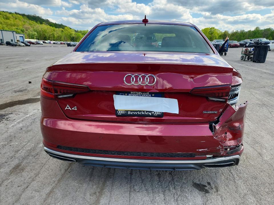 2019 Audi VIN WAUENAF44KA081473 COPART salvage auction — REAR END, Pa - Certificate Of Salvage, sold $7,200 on 2026-07-02 (photo 6)