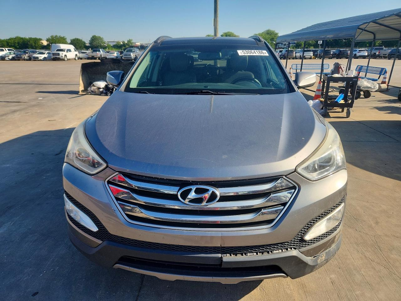 2015 Hyundai Santa Fe VIN 5XYZU3LB1FG298183 COPART salvage auction — Front End, AR - CERTIFICATE OF TITLE (P), sold $1,350 on 2026-07-08 (photo 5)