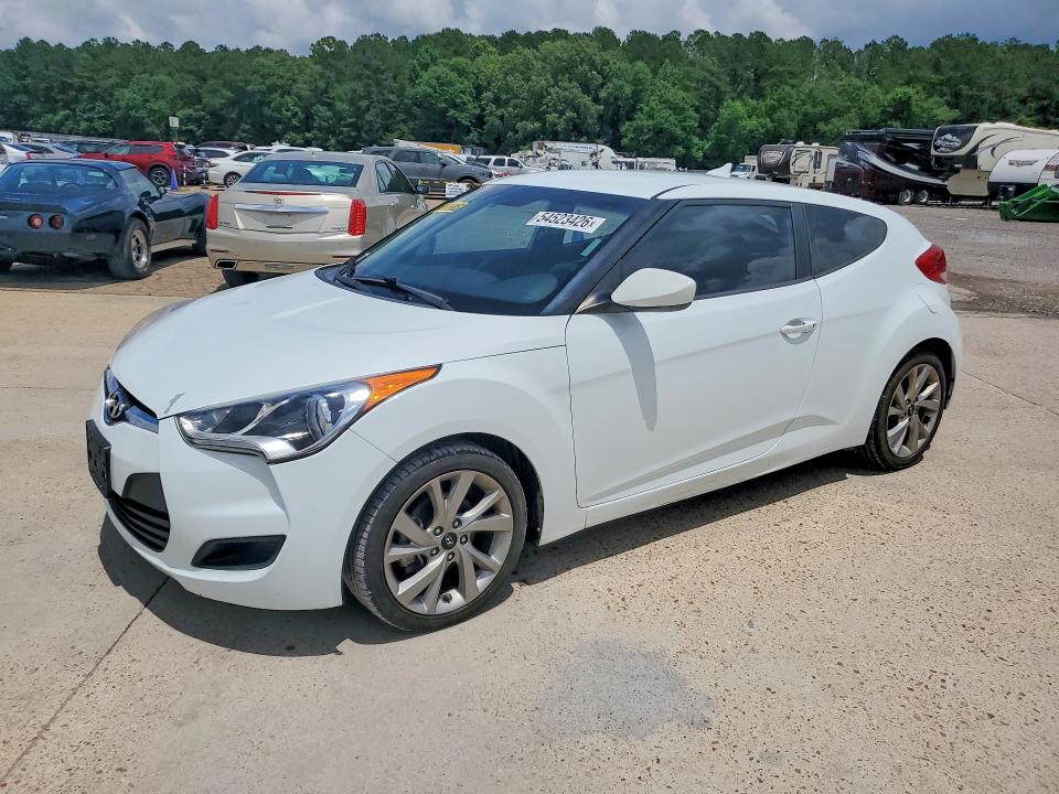 2016 Hyundai Veloster VIN KMHTC6AD7GU258748 COPART salvage auction — FRONT END, MS - CERTIFICATE OF TITLE (P), sold $425 on 2026-07-24 (photo 1)