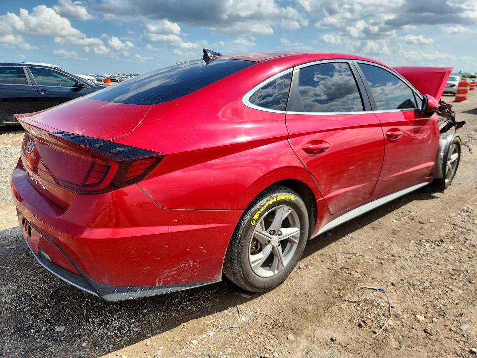 2021 Hyundai Sonata VIN 5NPEG4JA8MH125319 COPART salvage auction — FRONT END, Tx - Salvage Vehicle Title, sold $750 on 2026-07-30 (photo 3)