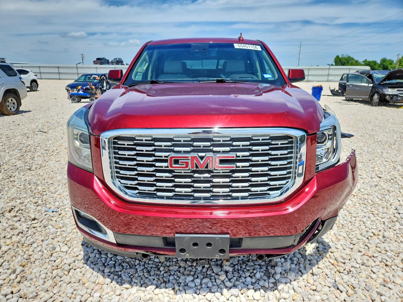 2018 GMC Yukon VIN 1GKS2CKJ2JR296585 COPART salvage auction — Front End, TX - SALVAGE VEHICLE TITLE, sold $13,100 on 2026-07-09 (photo 5)