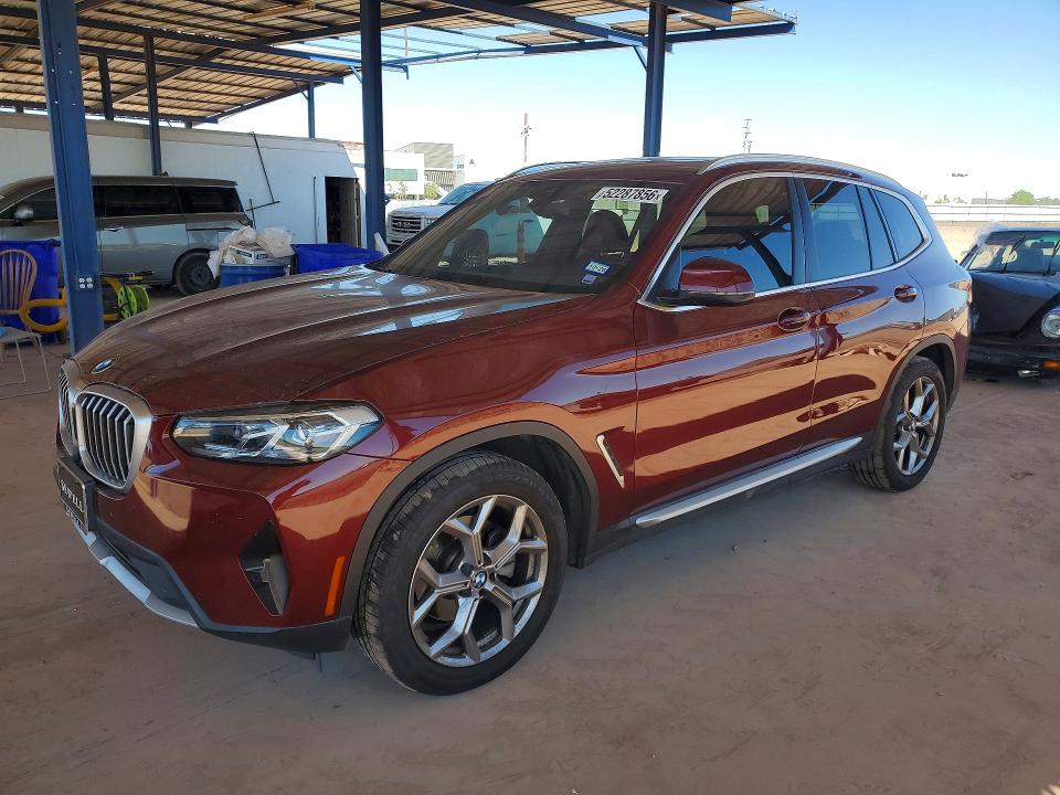 2023 BMW VIN 5UX53DP02P9N51562 COPART salvage auction — FRONT END, Az - Cert Of Title - Salvage, sold $18,200 on 2026-07-14 (photo 1)