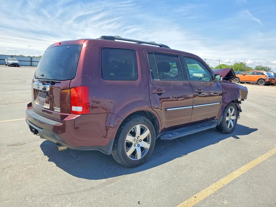 2015 Honda Pilot VIN 5FNYF4H94FB052351 COPART salvage auction — FRONT END, ID - SALVAGE CERTIFICATE OF TITLE, sold $1,400 on 2026-07-09 (photo 3)