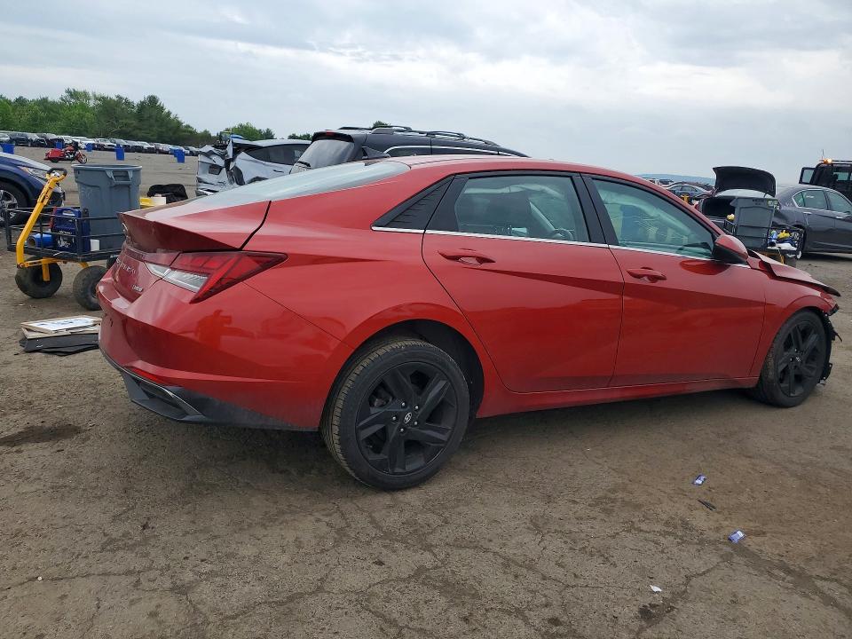 2021 Hyundai Elantra VIN KMHLP4AG1MU066224 COPART salvage auction — SIDE, PA - CERTIFICATE OF SALVAGE, sold $2,300 on 2026-07-09 (photo 3)