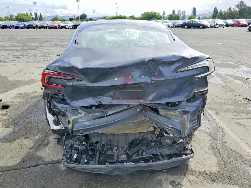 2024 Tesla Model 3 VIN 5YJ3E1EA8RF743011 COPART salvage auction — REAR END, CA - SALVAGE CERTIFICATE, sold $9,100 on 2026-07-24 (photo 6)