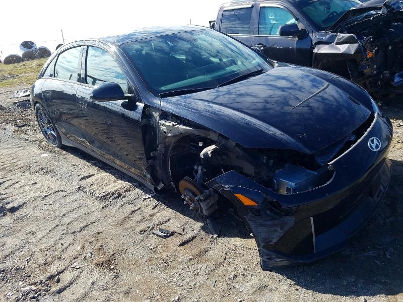 2025 Hyundai Ioniq 6 VIN KMHM34AA1SA106179 COPART salvage auction — FRONT END, Qc - Gravement Accidente, sold $10,200 on 2026-07-07 (photo 4)