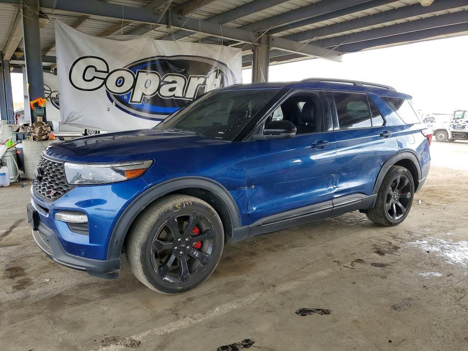 2020 Ford Explorer VIN 1FM5K8GCXLGD06712 COPART salvage auction — SIDE, CA - CERTIFICATE OF TITLE, sold $6,300 on 2026-07-09 (photo 1)