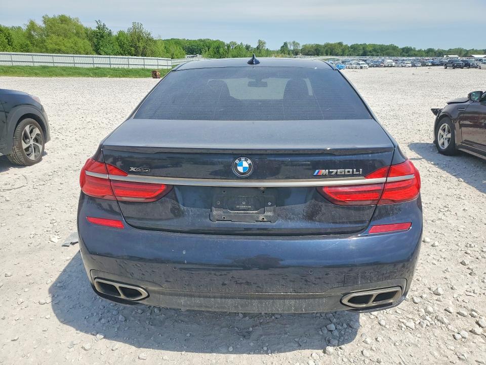 2018 BMW 7er VIN WBA7H6C55JG614713 COPART salvage auction — FRONT END, Mi - Certificate Of Title, sold $13,100 on 2026-07-02 (photo 6)