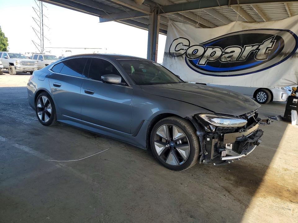 2024 BMW I4 VIN WBY43AW0XRFR69982 COPART salvage auction — FRONT END, CA - SALVAGE CERTIFICATE, sold $14,000 on 2026-08-18 (photo 4)