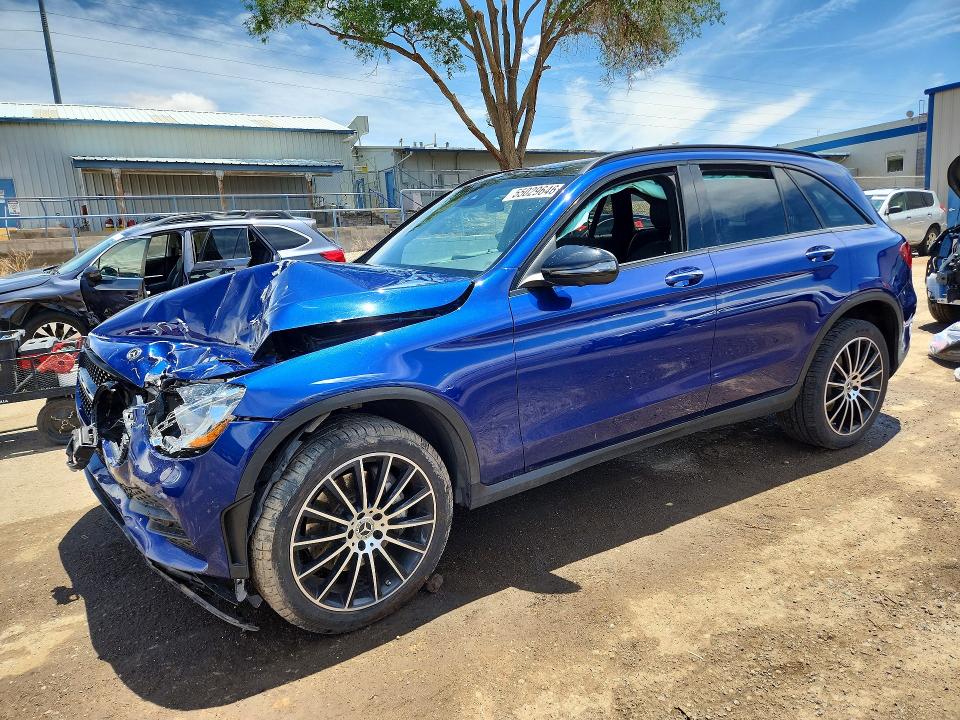 2020 Mercedes-benz Glc VIN WDC0G8EBXLF709597 COPART salvage auction — FRONT END, Nm - Cert Of Title-Salvage, sold $3,750 on 2026-07-30 (photo 1)