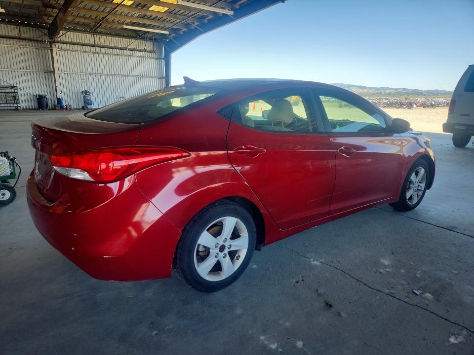 2012 Hyundai VIN KMHDH4AE3CU323690 COPART salvage auction — FRONT END, Ca - Salvage Certificate, sold $975 on 2026-07-13 (photo 3)