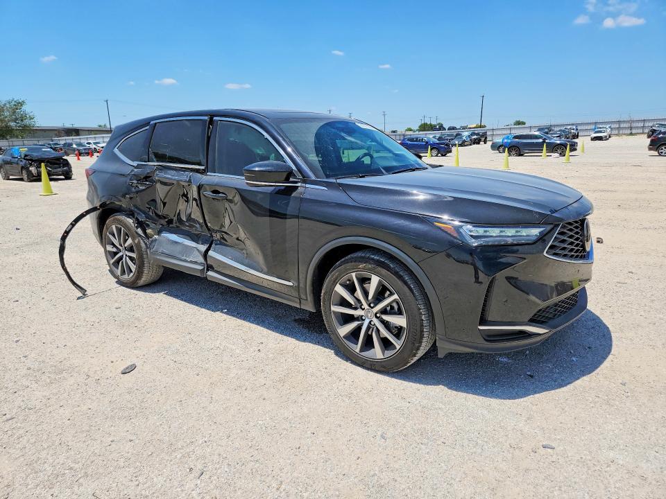 2025 Acura Mdx VIN 5J8YD9H45SL001487 COPART salvage auction — SIDE, Tx - Salvage Vehicle Title, sold $14,800 on 2026-07-30 (photo 4)