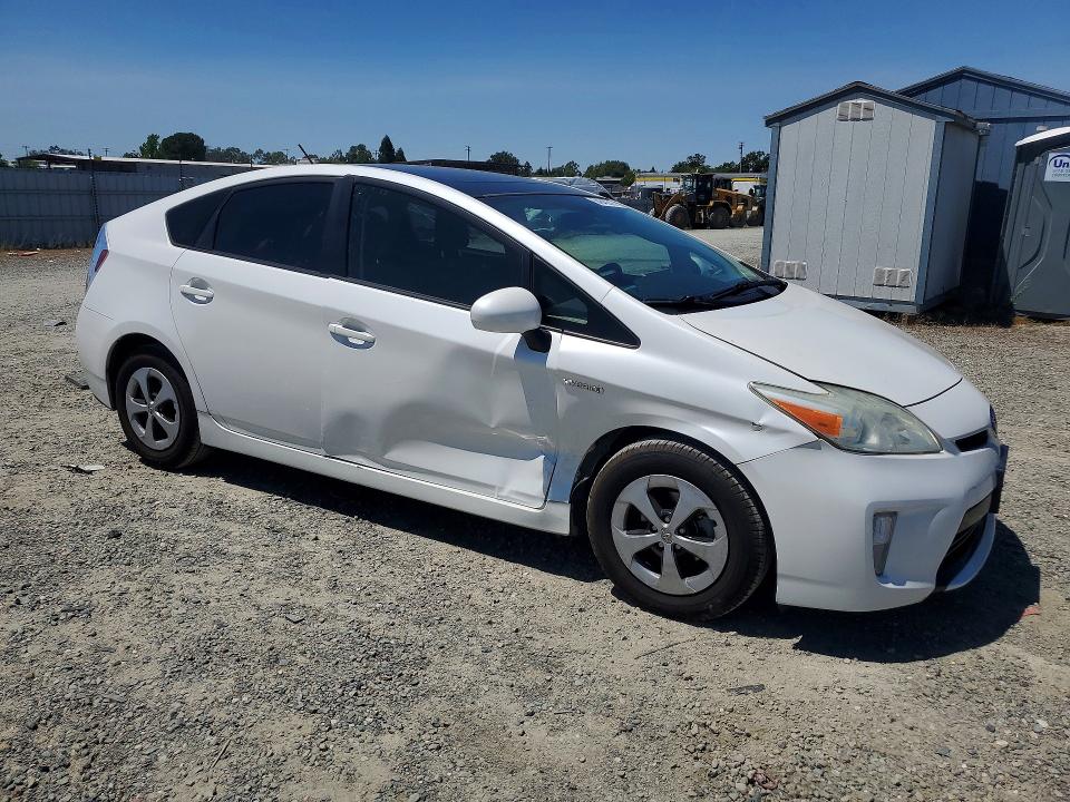 2012 Toyota Prius VIN JTDKN3DU3C5472905 COPART salvage auction — SIDE, CA - SALVAGE CERTIFICATE, sold $3,650 on 2026-07-21 (photo 4)