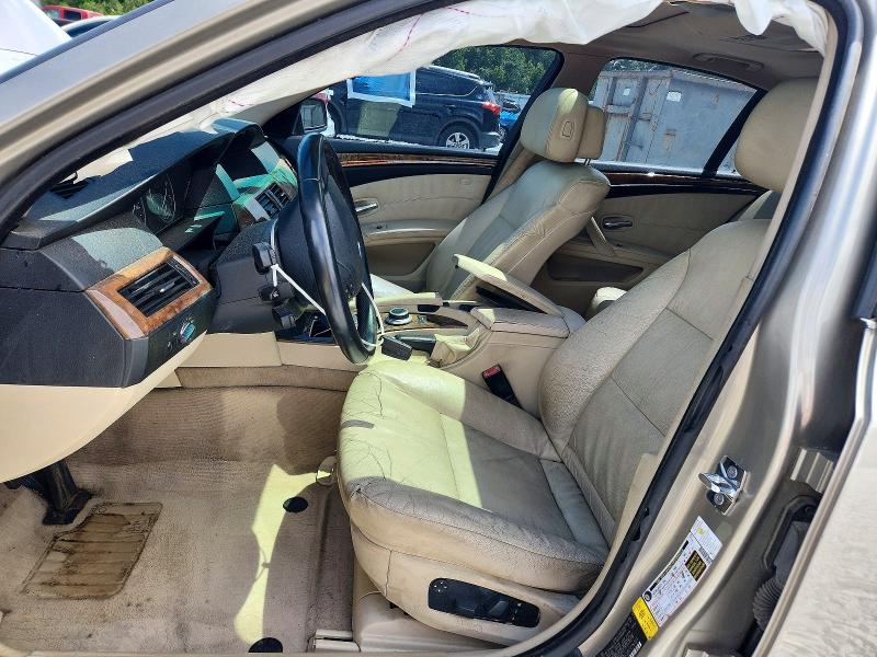 2008 BMW 5er VIN WBANW13558CZ76753 COPART salvage auction — FRONT END, Ga - Cert Of Title-Salvage, sold $325 on 2026-07-14 (photo 7)