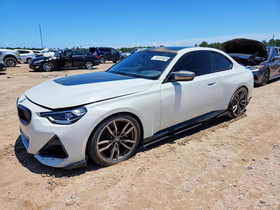2022 BMW M240i VIN 3MW53CM08N8C38780 COPART salvage auction — FRONT END, Nc - Salvage Certificate Of Title, sold $22,700 on 2026-07-28 (photo 1)