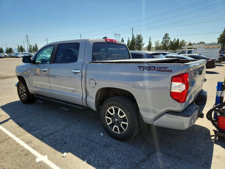 2021 Toyota Tundra VIN 5TFFY5F12MX289296 COPART salvage auction — FRONT END, Ca - Salvage Certificate, sold $12,600 on 2026-07-09 (photo 2)