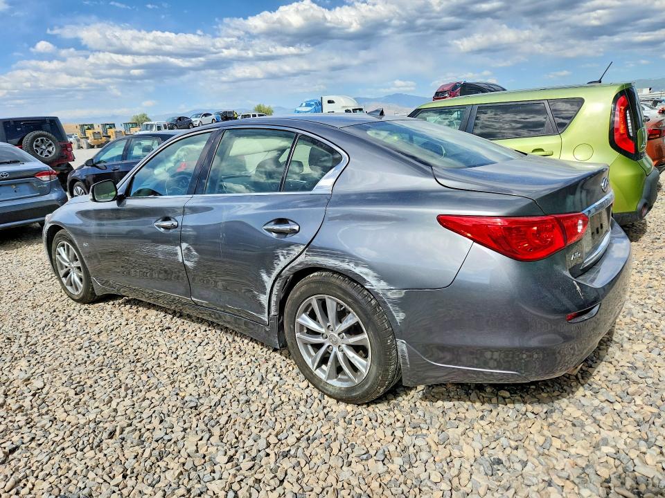 2017 Infiniti Q50 VIN JN1EV7AR9HM836359 COPART salvage auction — SIDE, UT - SALVAGE CERTIFICATE, sold $3,350 on 2026-07-24 (photo 2)