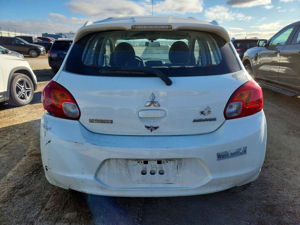 2014 Mitsubishi Mirage VIN ML32A4HJ1EH015452 COPART salvage auction — FRONT END, AB - BOS - SALVAGE, sold $450 on 2026-07-02 (photo 6)