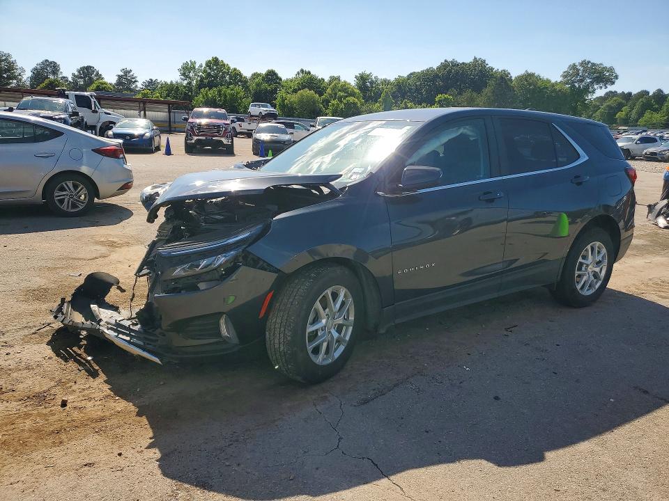 2022 Chevrolet Equinox VIN 2GNAXUEV3N6125429 COPART salvage auction — FRONT END, Ms - Cert Of Title-Salvaged, sold $1,000 on 2026-07-10 (photo 1)