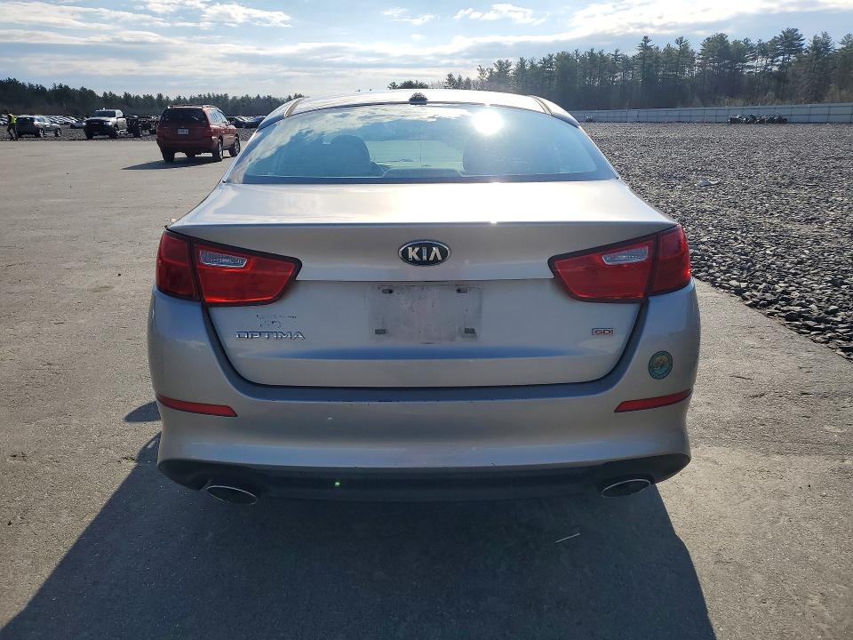 2015 Kia Optima VIN 5XXGM4A72FG480054 COPART salvage auction — FRONT END, Mt - Certificate Of Title, sold $500 on 2026-07-06 (photo 6)