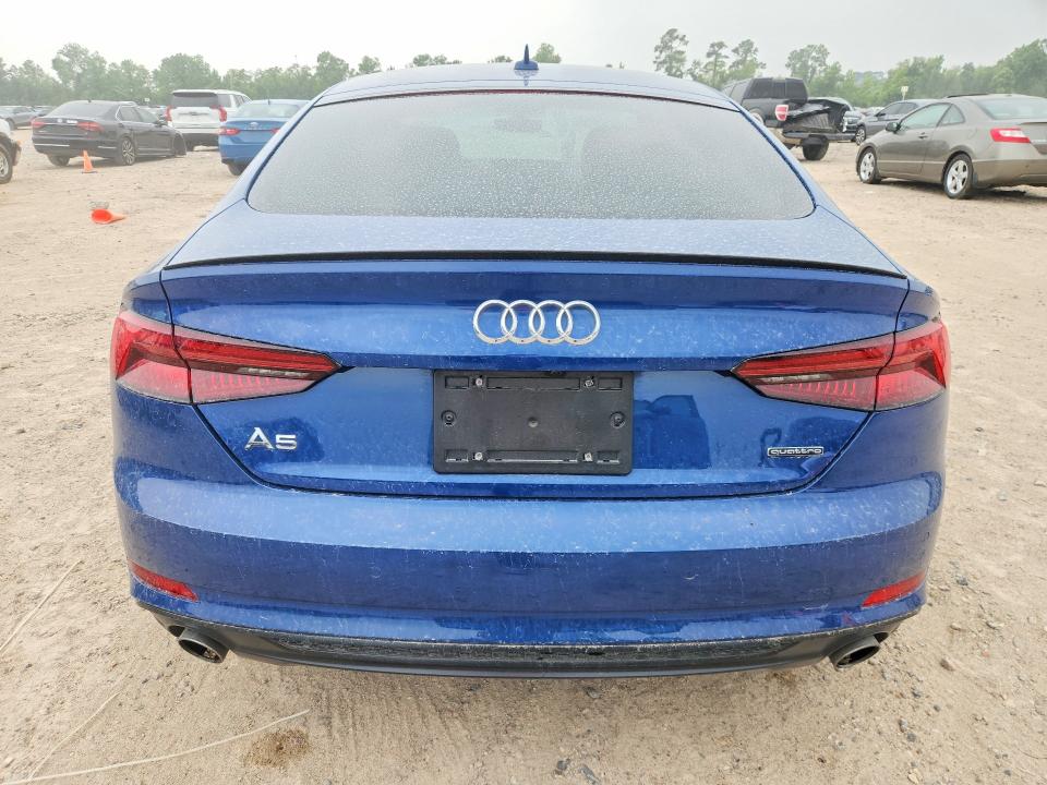 2019 Audi A5 VIN WAUENCF52KA023737 COPART salvage auction — UNDERCARRIAGE, Tx - Salvage Vehicle Title, sold $15,300 on 2026-07-17 (photo 6)