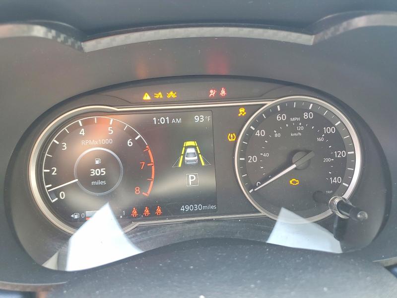 2025 Nissan Versa VIN 3N1CN8EV0SL839169 COPART salvage auction — FRONT END, Tx - Salvage Vehicle Title, sold $2,150 on 2026-07-09 (photo 9)