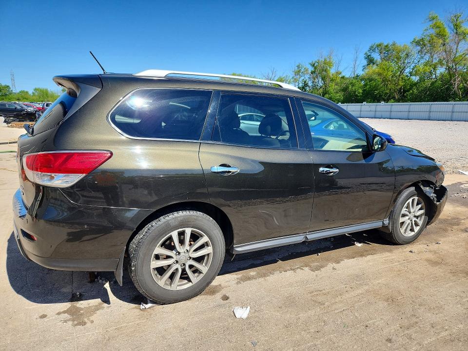 2015 Nissan Pathfinder VIN 5N1AR2MM0FC623706 COPART salvage auction — FRONT END, WI - CERTIFICATE OF TITLE, sold $2,050 on 2026-07-09 (photo 3)