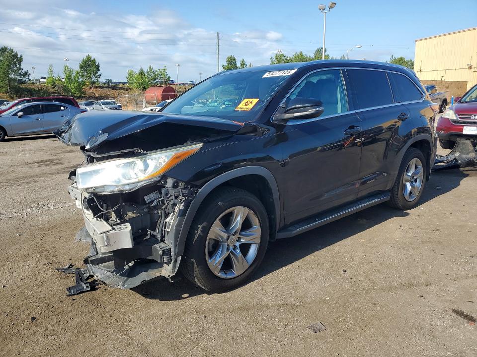 2014 Toyota Highlander VIN 5TDYKRFH9ES019309 — COPART salvage auction photo