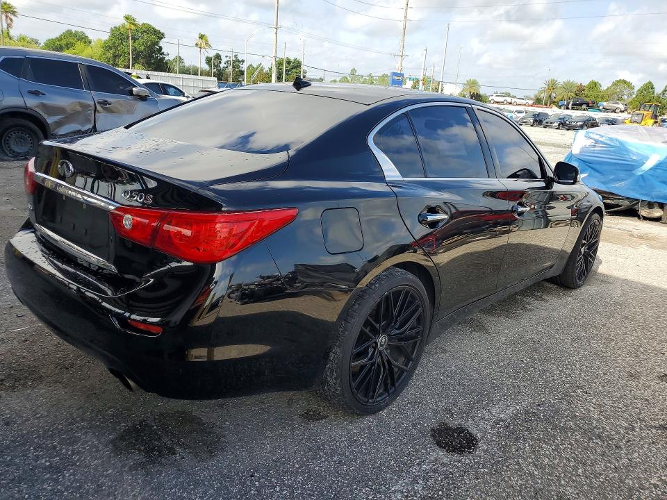 2015 Infiniti Q50 VIN JN1BV7AR2FM396744 COPART salvage auction — REAR END, Fl - Cert Of Title Slvg Rebuildable, sold $35 on 2026-07-31 (photo 3)