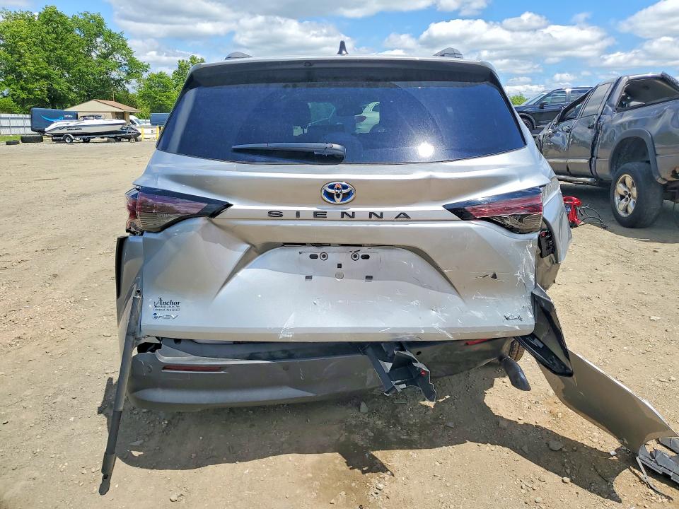 2025 Toyota VIN 5TDJRKEC4SS261320 COPART salvage auction — REAR END, Nj - Cert Of Title-Salvage, sold $500 on 2026-07-29 (photo 6)