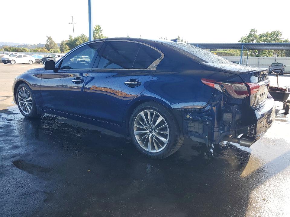 2022 Infiniti Q50 VIN JN1EV7BP8NM310653 COPART salvage auction — REAR END, CA - CERTIFICATE OF TITLE, sold $12,800 on 2026-07-14 (photo 2)