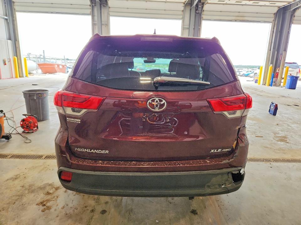 2019 Toyota Highlander VIN 5TDJZRFHXKS927115 COPART salvage auction — FRONT END, Ne - Cert Of Title-Salvage, sold $7,400 on 2026-07-14 (photo 6)