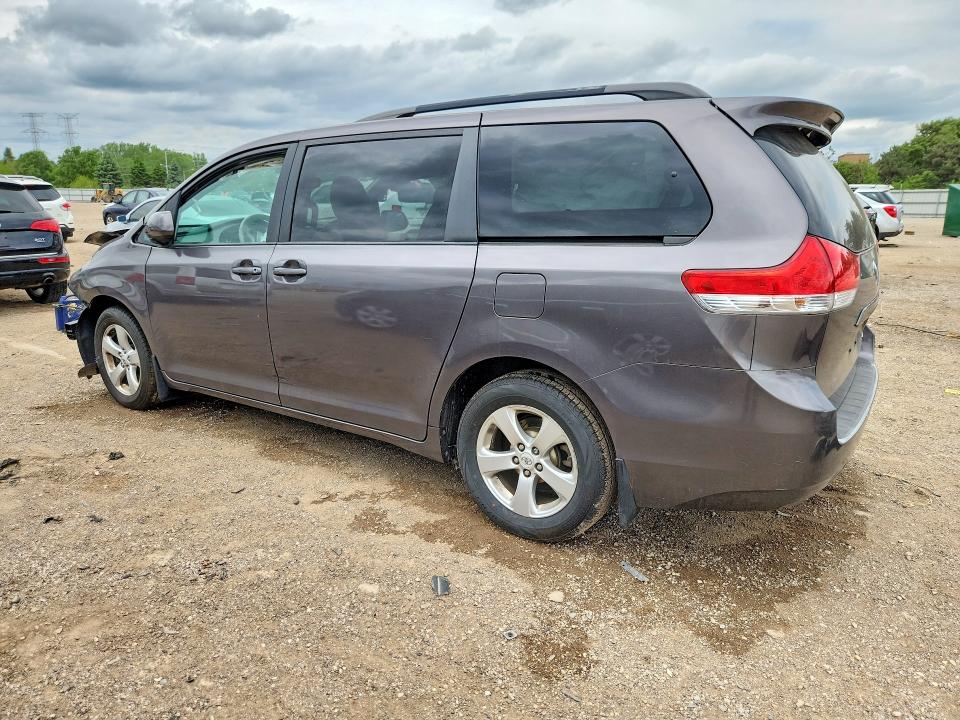 2012 Toyota Sienna VIN 5TDKK3DC2CS257199 COPART salvage auction — FRONT END, Il - Salvage Certificate, sold $1,050 on 2026-07-16 (photo 2)
